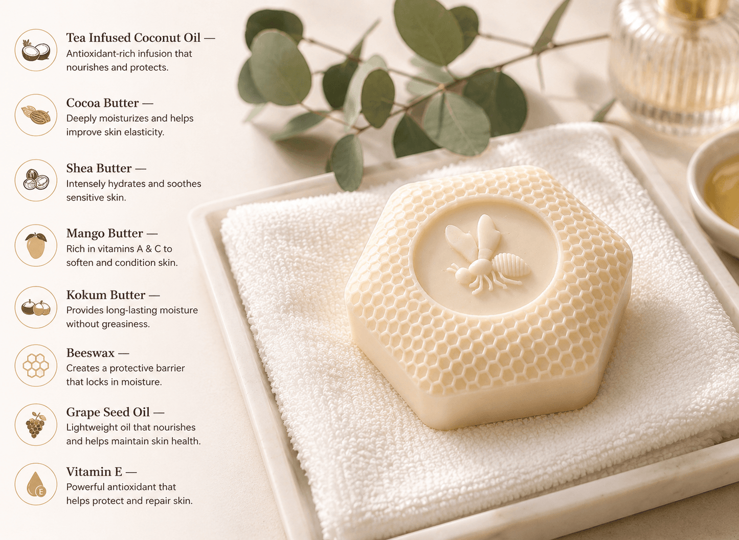Wild Honey Waterless Solid Lotion Bar
