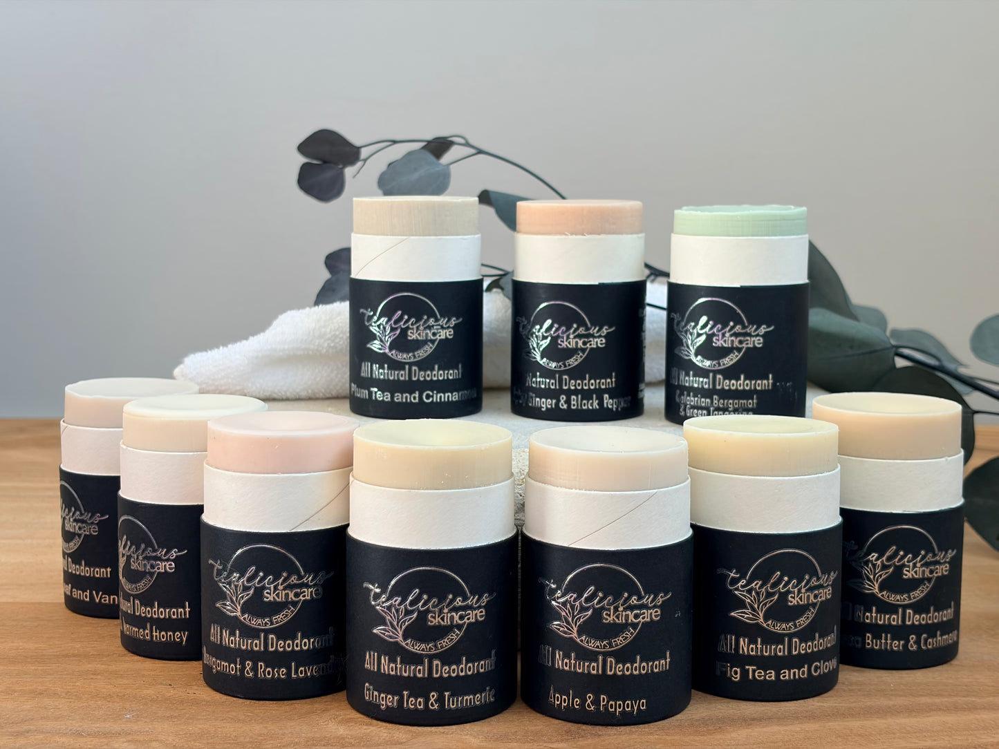 Spicy Ginger & Black Tea All Natural Deodorant