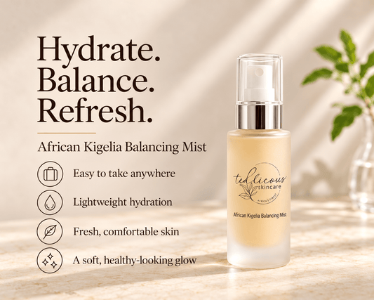 On-the-Go Kigelia Tea Hydrating Mist for Clear, Balanced Skin