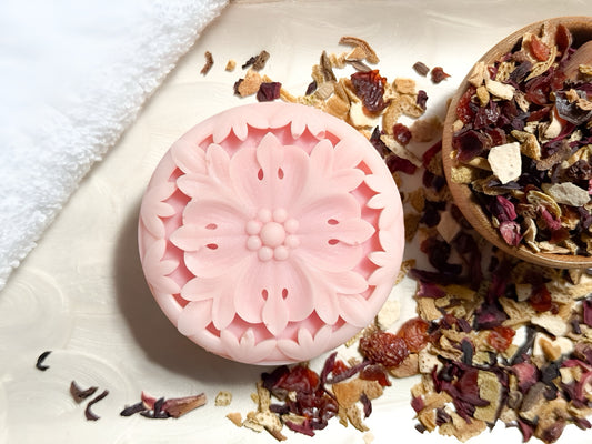 Divini-Tea Rose Petal Tea Solid Lotion Bar