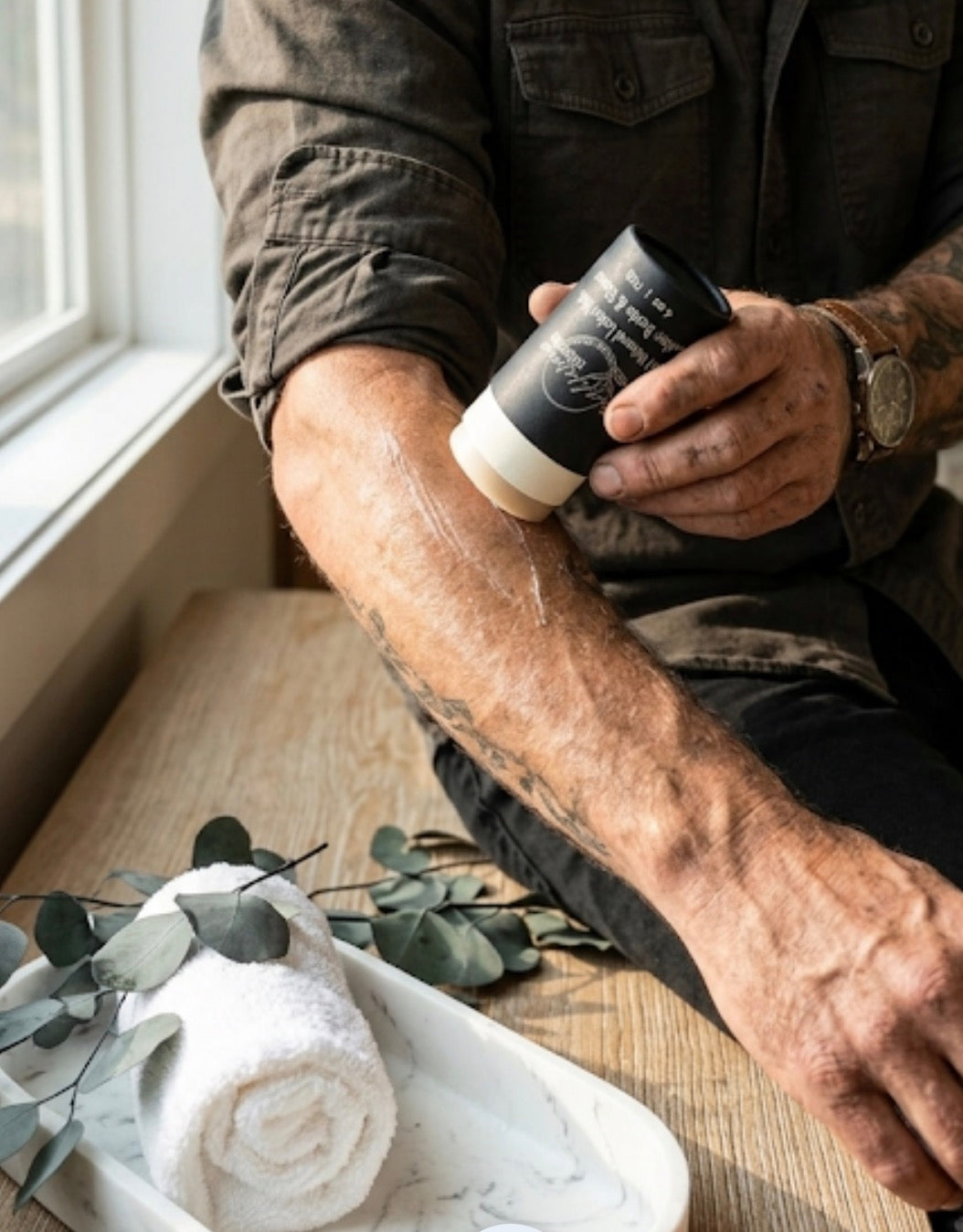 Tea-licious skincare leather and boots heavy duty grit lotion stick