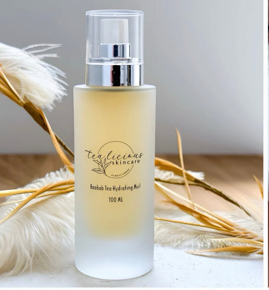 Baobab Tea Hydrating Face Mist by Tea-Licious Skincare for dry, dehydrated and mature skin