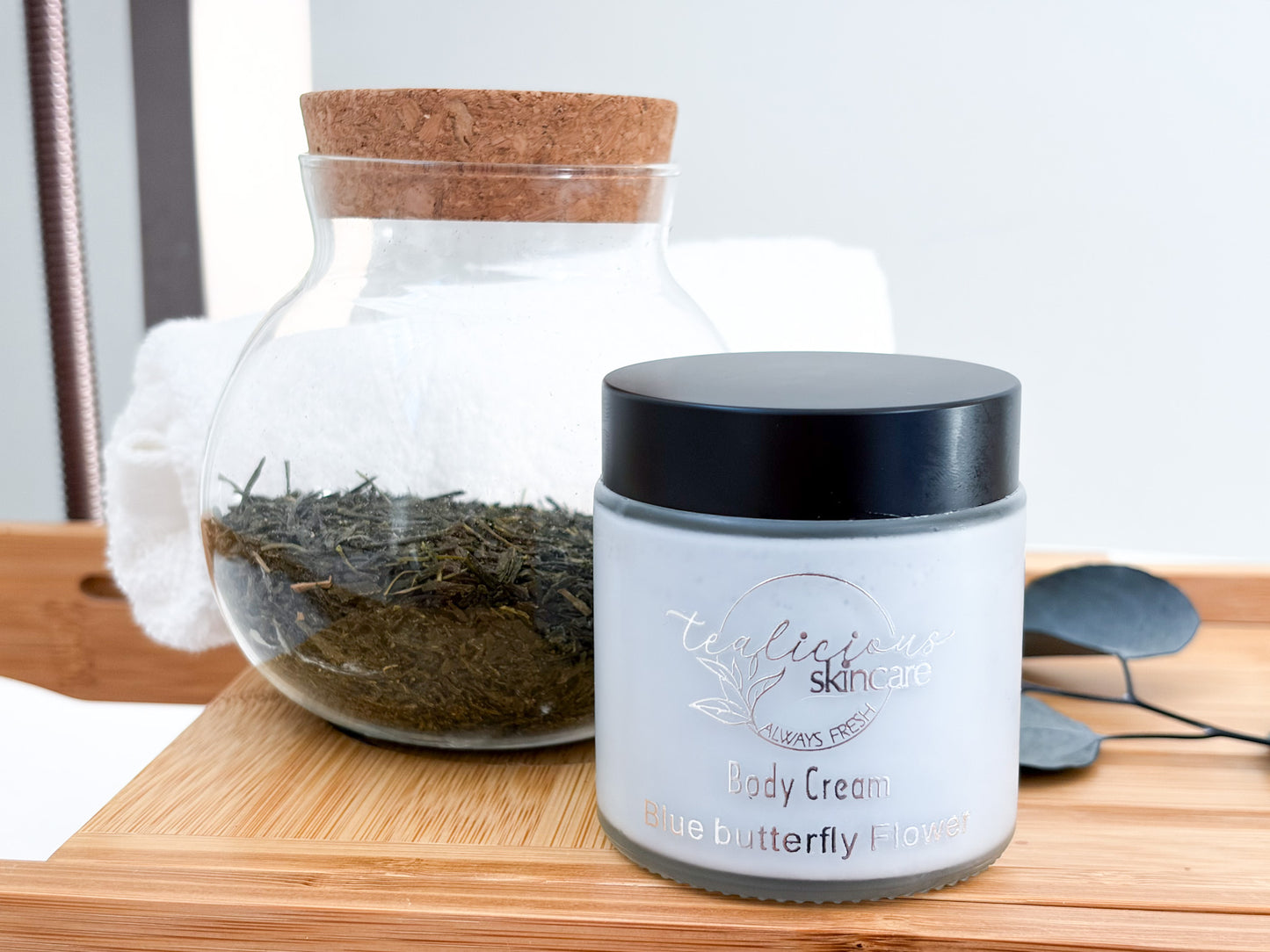 Blue butterfly Flower Body Cream