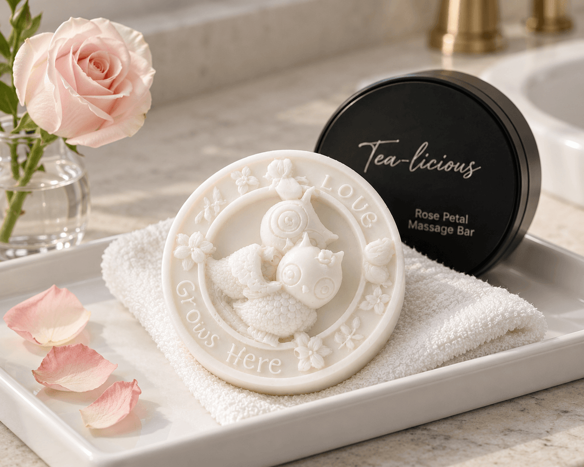 Natures Provision for Baby Rose Petal Tea Massage Bar