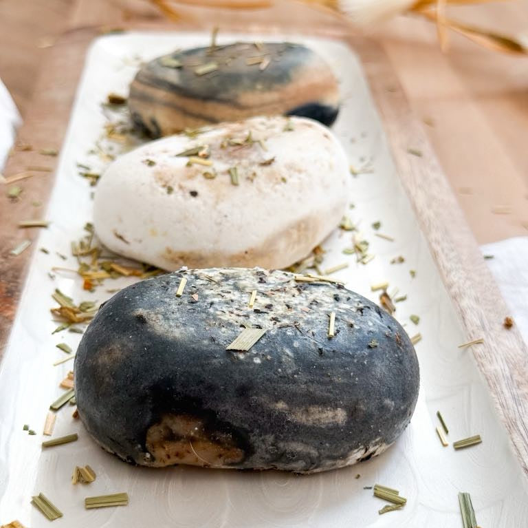 Men’s Black Tea Body Scrub in a Soap Bar