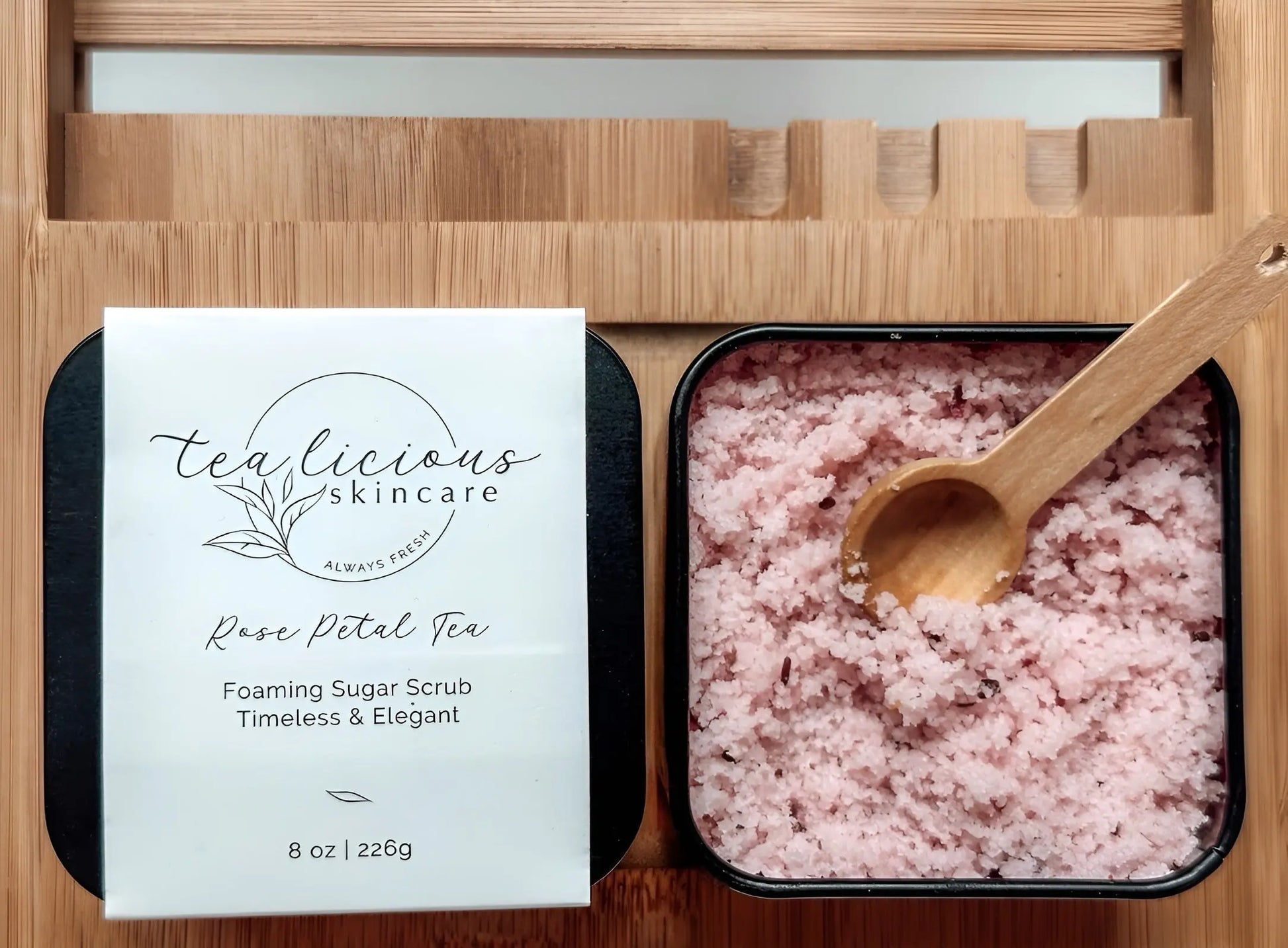 Foaming Sugar Scrubs Tealicious Skincare