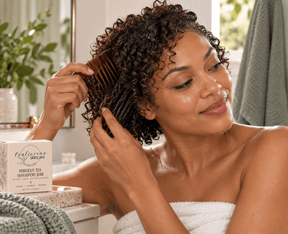 Hibiscus Tea & Silk Repair Shampoo Bar For Wavy, Curly & Textured Hair
