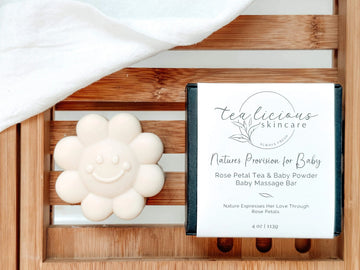 Rose Petal Tea & Powder Baby Massage Bar