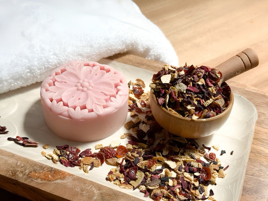 Rose Petal Tea Solid Lotion Bar