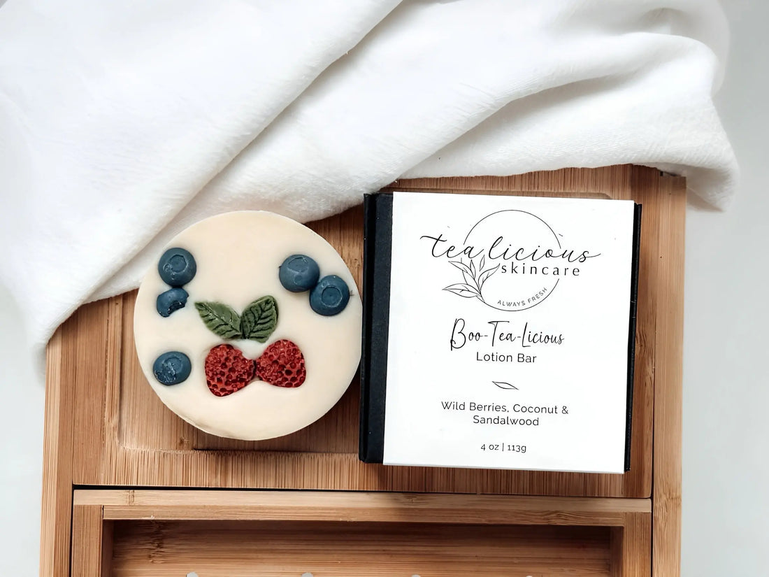 Boo-Tea-licious Wild Berries, Coconut & Sandalwood Lotion Bar - Tealicious Skincare