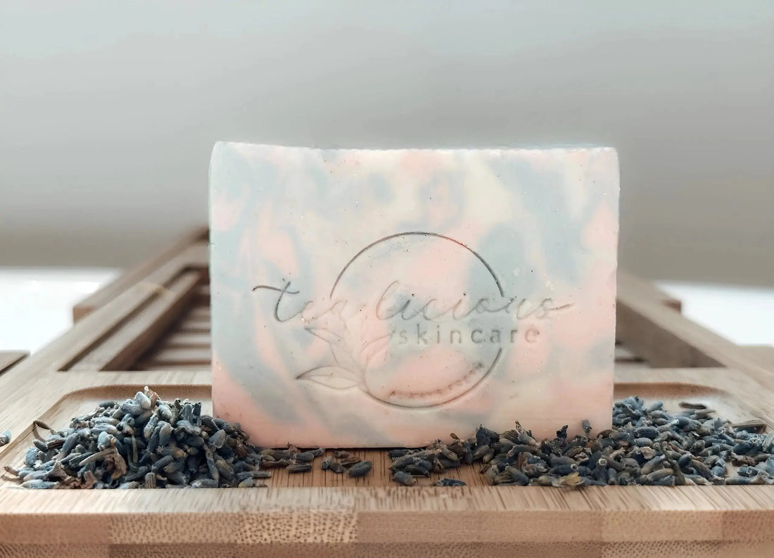 Moisturizing Handmade Geranium Tea & Lavender Soap Bar Tea-Licious Skin Care