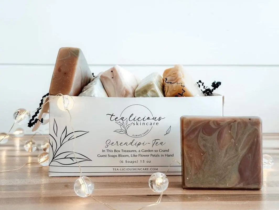 Serendipi-Tea Set of 6 Guest Soaps - Tealicious Skincare