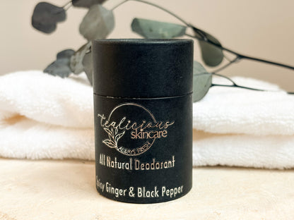 Spicy Ginger & Black Tea All Natural Deodorant