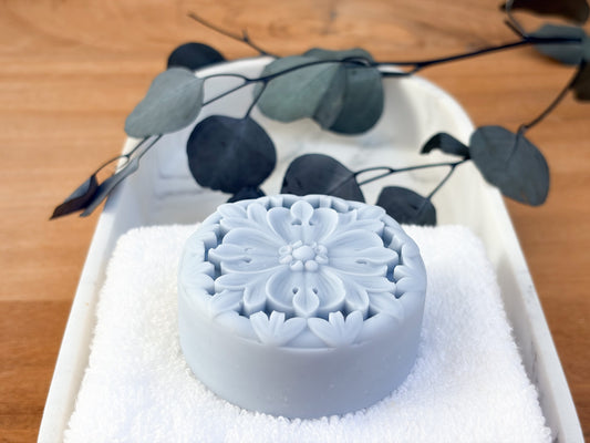 Blue Butterfly Flower Lotion Bar