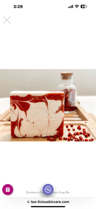 Strawberry Tea & Cream Soap