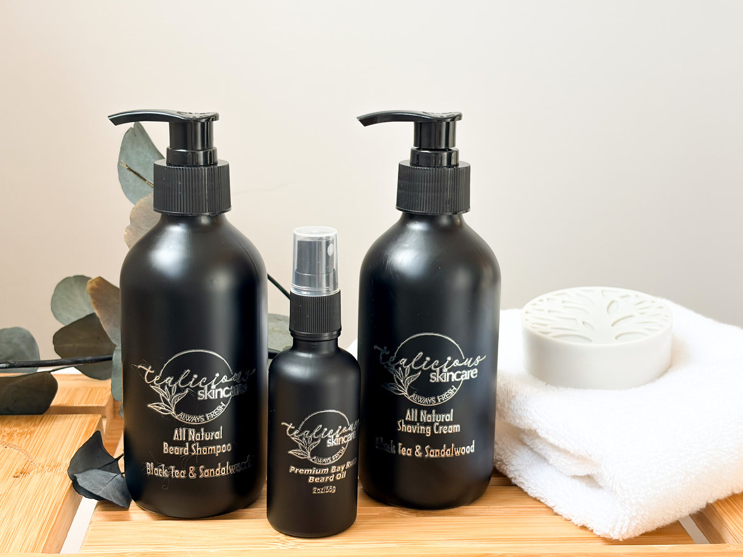 Black Tea & Sandalwood All Natural Beard Shampoo