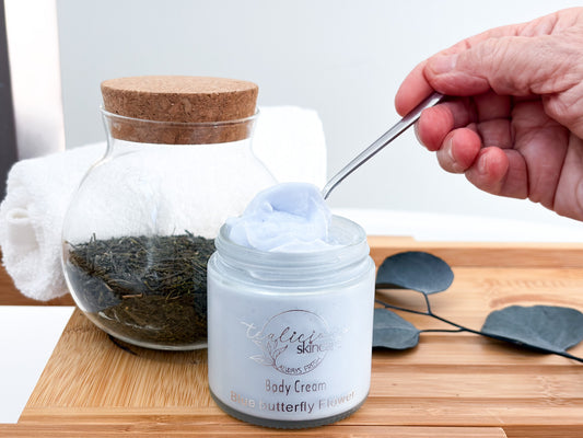 Blue butterfly Flower Body Cream