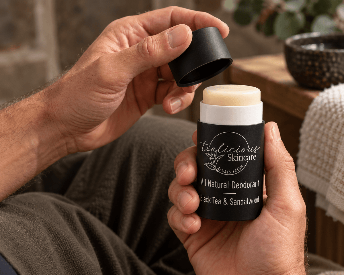 Black Tea & Sandalwood All Natural Deodorant