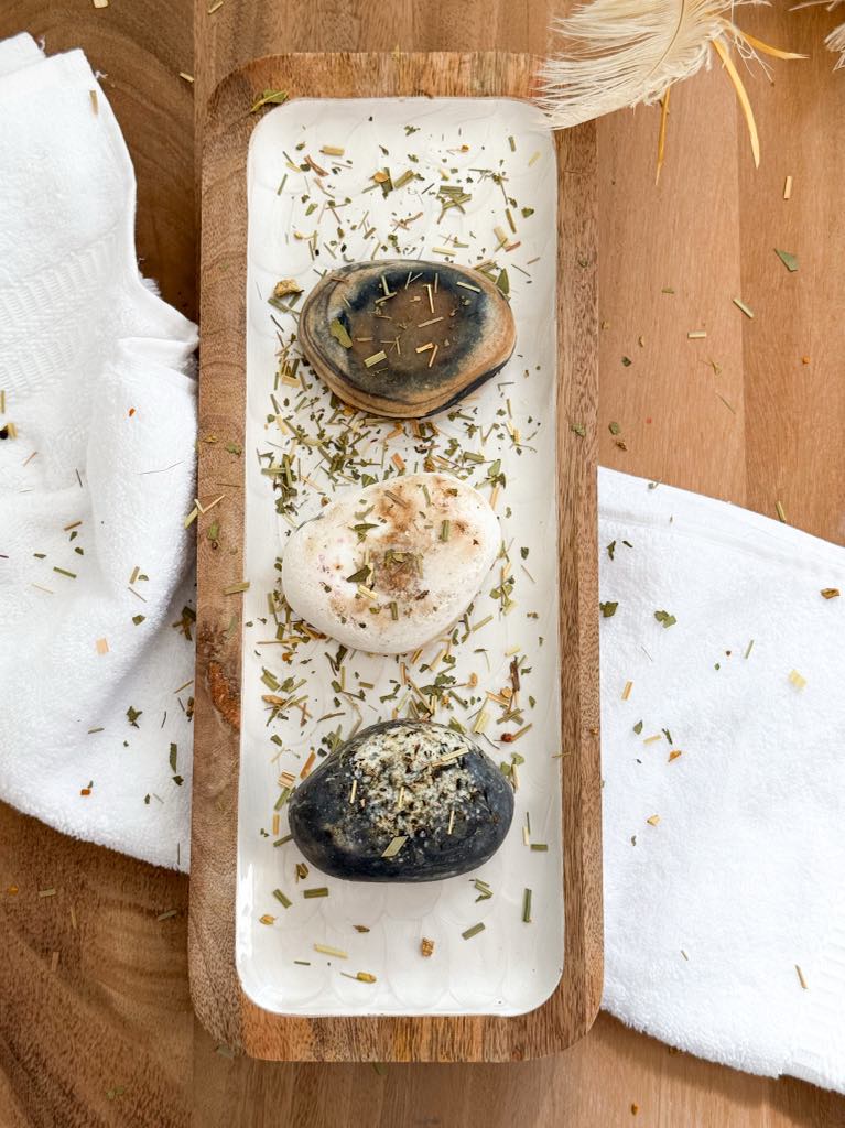 Men’s Black Tea Body Scrub in a Soap Bar