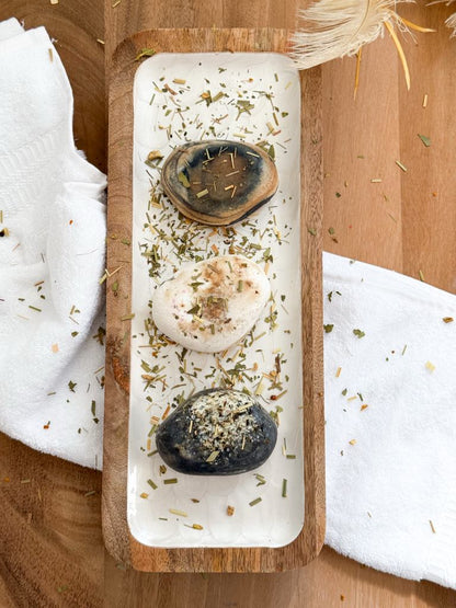 Men’s Black Tea Body Scrub in a Soap Bar