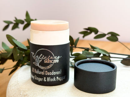 Spicy Ginger and Black Pepper All Natural Deodorant