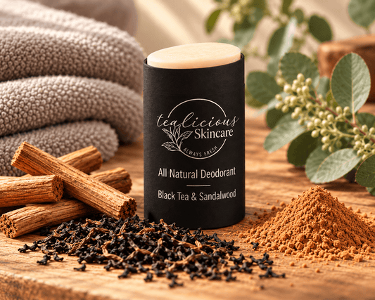 Black Tea & Sandalwood All Natural Deodorant