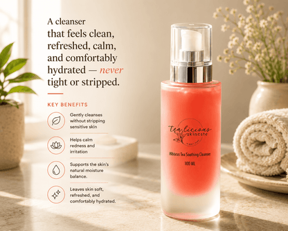Hibiscus Cleanser for Sensitive Skin Soothing pH-Balanced