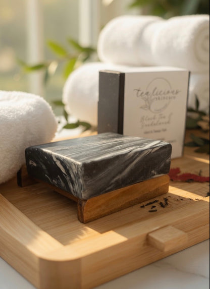 Cold Press Black Tea & Sandalwood Men's Soap Bar