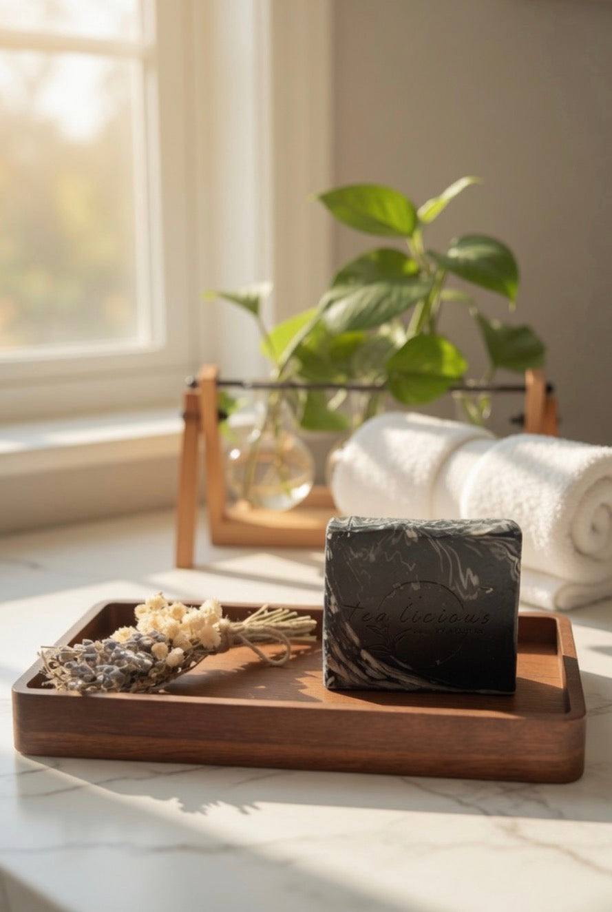 Cold Press Black Tea & Sandalwood Men's Soap Bar