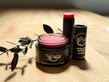 NEW! Sweet Tea and Sweet Spiced Apple All Natural Lip Balm + Lip Scrub Treatment
