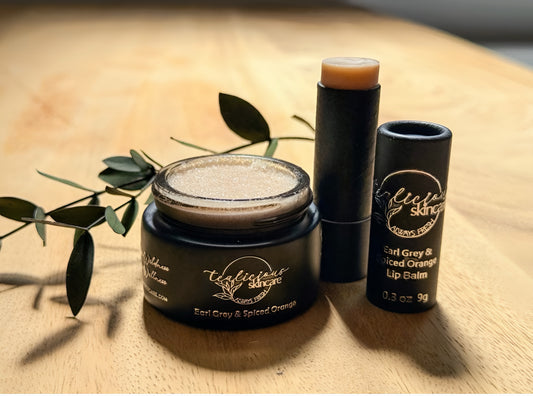 NEW! Earl Grey Tea and Spiced Orange Tea All Natural Lip Balm + Lip Scrub Treatment