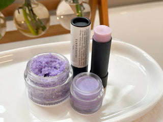 Long Lasting Lip Scrub + Lip Balm Set Tea-Licious Skincare