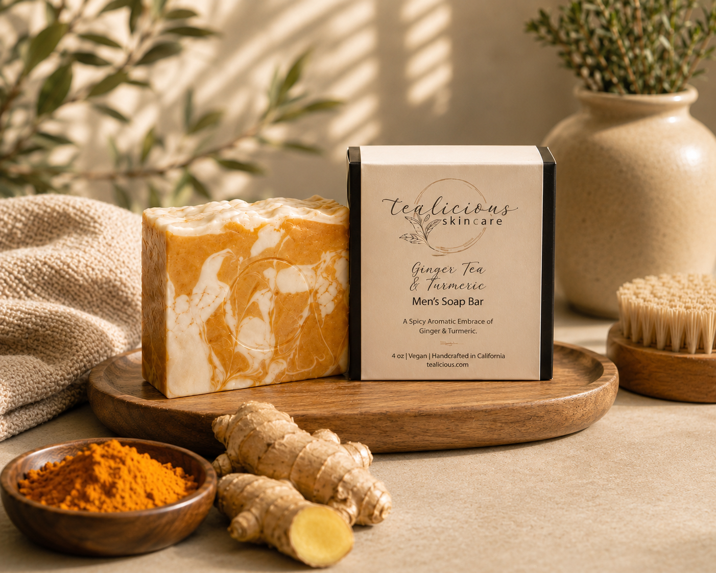 Ginger Tea & Turmeric Men's Soap Bar