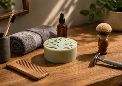 Men’s Bamboo & Hemp Solid Lotion Bar