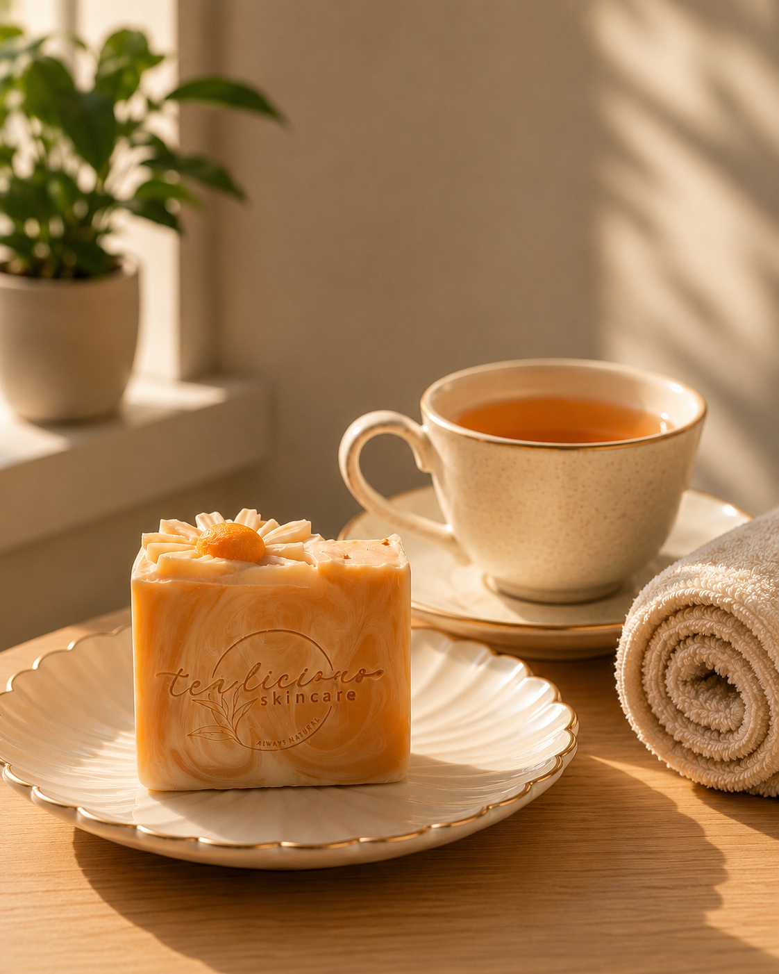 Creamy Orange Blossom Tea Soap Bar