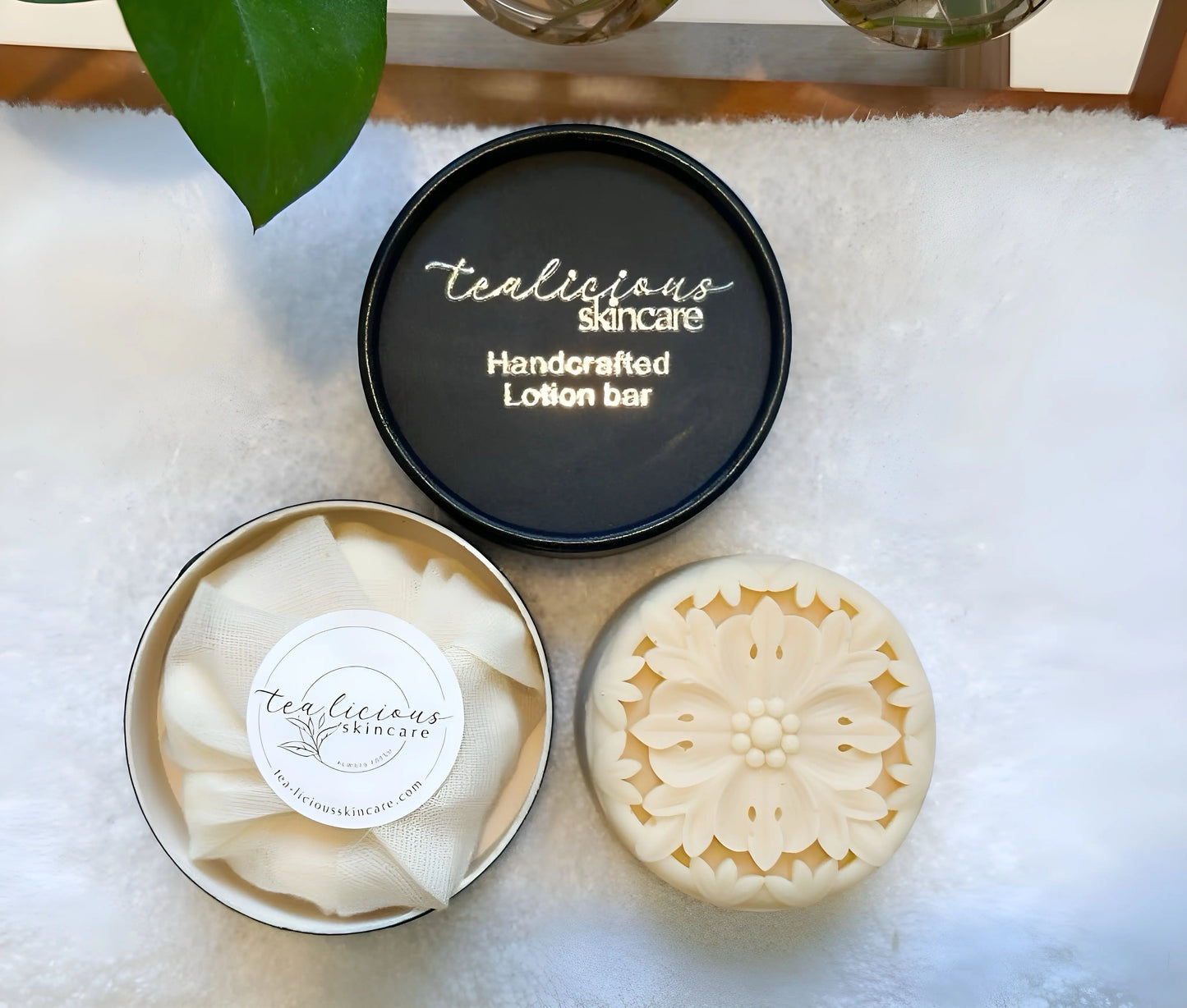 Handcrafted Solid Lotion Bars Tea-Licious Skincare