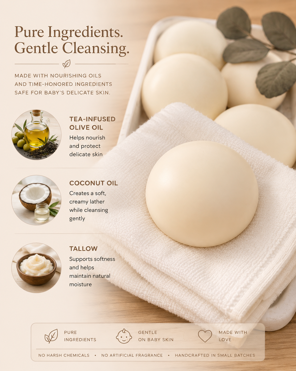 3 Fragrance-Free Soap for Newborns & Sensitive Skin