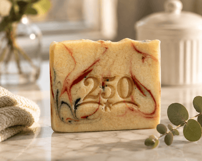 Tea-Licious Skincare 250th Anniversary commemorative soap bar celebrating 250 years of American heritage